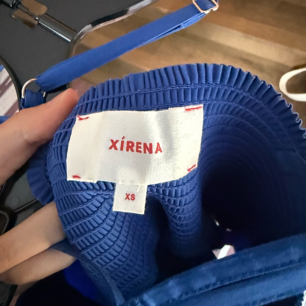 Xirena Blue Maxi Dress Poplin